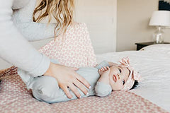 Copper Pearl Baby Stretchy Soft Knit Headband Bow Star