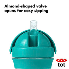 OXO Tot - Transitions Straw Cup - Spill-Proof No Mess - Transition from Bottle, Breast Feeding Sippy Cup - 9 oz - Gray