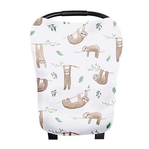 Copper Pearl Baby Car Seat Cover Canopy and Nursing Cover Multi-Use Stretchy 5 in 1 Gift"Noah", 4.8 Ounces