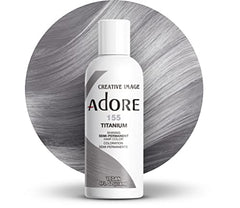 Adore Semi-Permanent Haircolor #155 Titanium 4 Ounce (118ml)