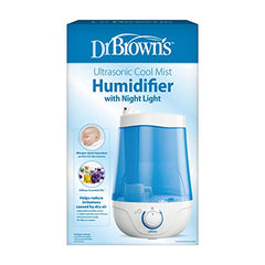 Dr. Brown's Ultrasonic Cool Mist Humidifier with Nightlight, Blue