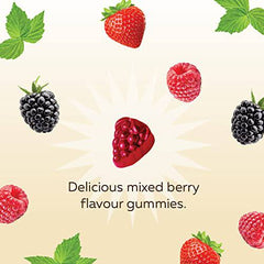 Nature's Way Zinc Gummies - Immune System Support Mineral Supplement – Maintain Healthy Bones, Hair, Skin and Nails - Vegetarian Gummies for Kids 4+ and Adults - Mixed Berry Flavour, 60 Gummies