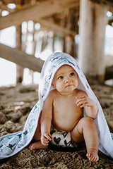 Copper Pearl Premium Knit Hooded Bath Towel with Terry Cloth Interior"Kai"