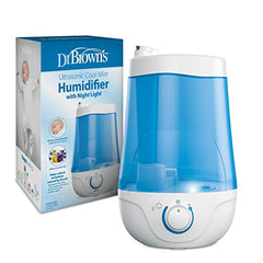 Dr. Brown's Ultrasonic Cool Mist Humidifier with Nightlight, Blue