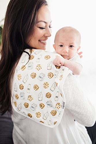 Copper Pearl Baby Burp Cloth Large 21''x10'' Size Premium Absorbent Triple Layer 3-Pack Gift Set "Chip Set", 4 Ounces