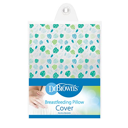 Dr. Brown's Removable Cover for Breastfeeding Pillow for Nursing Mothers, Machine Washable, Cotton Blend, Green