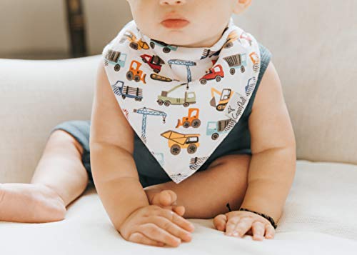 Copper Pearl Baby Bandana Drool Bibs for Drooling and Teething 4 Pack Gift Set "Diesel" by Copper Pearl