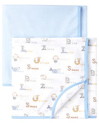 The Children's Place Unisex-Baby The Children's Place Unisex Baby Swaddle Blankets, Animal Words/Brook Stripe, One Size