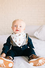 Copper Pearl Baby Bandana Drool Bibs 4 Pack Gift Set for Boys or Girls "Noah Set" by Copper Pearl