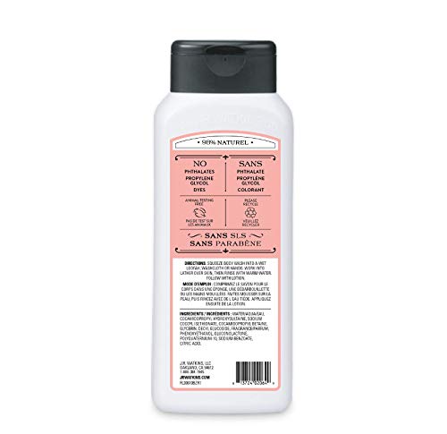 J.R. Watkins Grapefruit Natural Daily Moisturizing Body Wash, Hydrating Shower Gel for Men and Women, Free of SLS, USA Made and Cruelty Free, 532 Milliliters