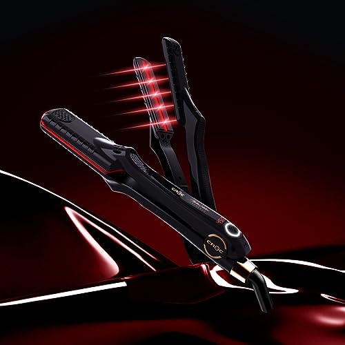 CROC Masters Collection 1.5 inch Black Titanium Flat Iron, Infrared Chocolate Gold, MF-ICG15