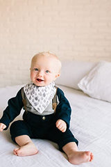 Copper Pearl Baby Bandana Drool Bibs 4 Pack Gift Set for Boys or Girls "Noah Set" by Copper Pearl