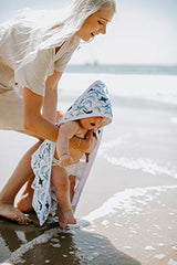 Copper Pearl Premium Knit Hooded Bath Towel with Terry Cloth Interior"Kai"