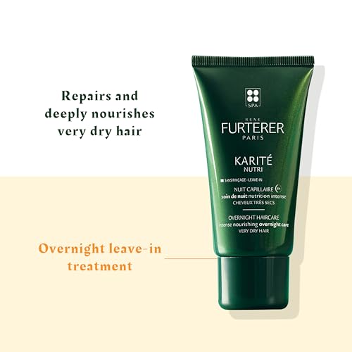 René Furterer - KARITE NUTRI - Intense Nourishing Overnight Care - Leave-in Overnight Care with Shea Butter - No-Rinse Care, Shea Oil, Shea Butter, Travel Size - 75ml