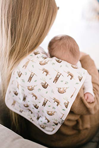 Copper Pearl Baby Burp Cloth Large 21''x10'' Size Premium Absorbent Triple Layer 3 Pack Gift Set "Noah" by Copper Pearl