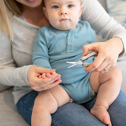 Dr. Brown’s™ Safe Squeeze Nail Scissors with Rounded Blade Tip and 100% Silicone Handle for Infant & Baby