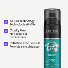 John Frieda Volume Lift Lightweight Hairspray for Fuller Styled Hair (283 g)