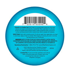 O'Keeffe's Healthy Feet Foot Cream, Healing Moisturizer, Relieves and Repairs Extremely Dry Cracked Feet, Instantly Boosts Moisture Levels, Two 3.2oz/90.7g Jars, (Pack of 2) 108484 White