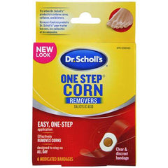 Dr. Scholl's ONE STEP CORN REMOVER, 6ct. Removes Corns effectively, easy, one-step application, immediate Cushioning and pain relief from Shoe Pressure that is designed to stay on all day
