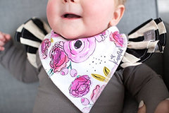 Copper Pearl 4-Pack Bandana Bibs, Bloom Set