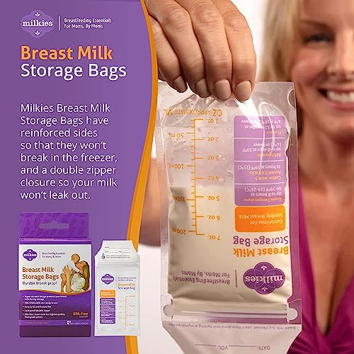 Milkies Breast Milk Storage Bags, 50 Count (Pack of 1)
