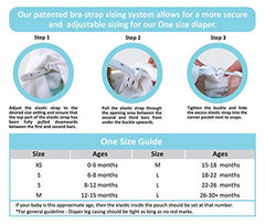 Charlie Banana Diaper 2 Inserts Sophie la Girafe - Hybrid AIO (Pencil Heart)., Pink, One Size