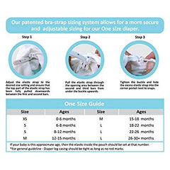 Charlie Banana Diaper and 2 Inserts Grab Pack, The William, One Size