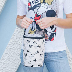 Disney Baby by J.L. Childress TwoCOOL Breastmilk Cooler - Double Baby Bottle & Food Bag - Ice Pack Included - Fits 2-4 Bottles - Insulated & Leak Proof Bottle Bag - Mickey Minnie Ivory
