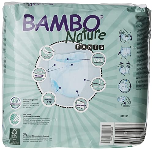 Bambo Nature Baby Training Pants Classic, Size 5 (26-44 lbs), 20 Count
