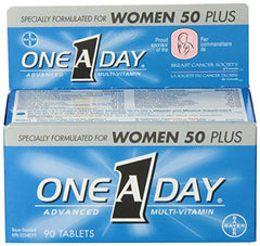One A Day Women 50 Plus Multivitamin Tablet, Specially Formulated with Vitamins & Minerals for Women 50+
