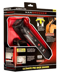 MANGROOMER Ultimate Pro Back Shaver with 2 Shock Absorber Flex Heads, Extreme Reach Handle and POWER BURST