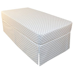 Ben & Noa Percale Crib Skirt, Linen Lattice