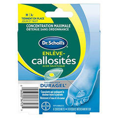 Dr. Scholl's CALLUS REMOVER with Duragel Technology, 6ct. Removes Calluses Fast and Provides Cushioning Protection against Shoe Pressure and Friction for All-Day Pain Relief