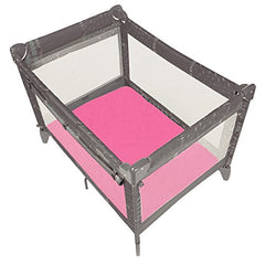 Ben & Noa Pack N Play Playard Sheet, 100% Breathable Jersey Cotton, Made in Canada, Ballet Pink