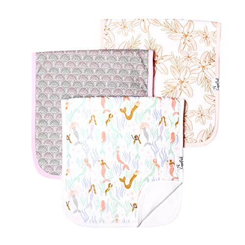 Copper Pearl 3-Pack Coral Burp Cloths Set