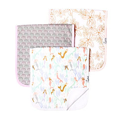 Copper Pearl 3-Pack Coral Burp Cloths Set