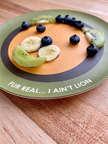 Red Rover 20050 Bamboo Animal Plates, Set of 4, Multi, Medium