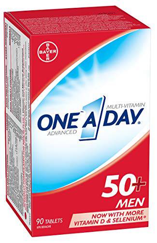 One A Day Men 50 Plus Multivitamin Tablet, Specially Formulated with Vitamins & Minerals for Men 50+