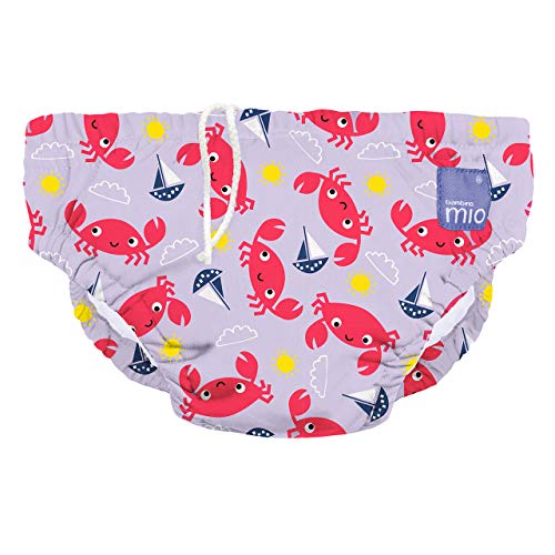 Bambino Mio, reusable swim diaper, crab cove, medium (6-12 months)