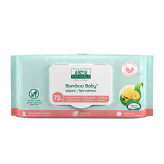 Aleva Naturals Newborn Baby Care Kit includes: Bamboo Baby Wipes, Daily Soothing Moisturizer and Diaper Cream, 2 in 1 Hair & Body Wash - Plant-Based and Organic Formula, Hypoallergenic, 4 Piece Set