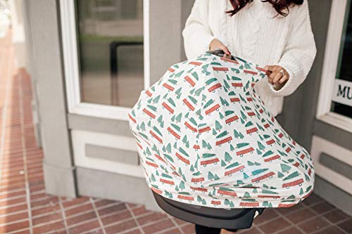 Copper Pearl Baby Car Seat Cover Canopy and Nursing Cover Multi-Use Stretchy 5 in 1 Gift"Nicholas" by Copper Pearl