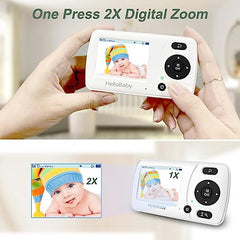 HelloBaby Video Baby Monitor HB30, Black