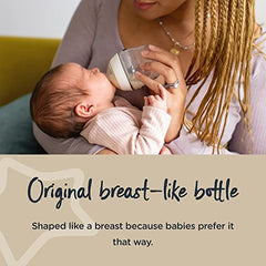 Tommee Tippee Closer to Nature Baby Bottle Newborn Feeding Gift Set, Slow Flow Breast-Like Nipples with Anti-Colic Valve