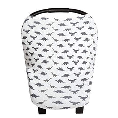 Copper Pearl Baby Car Seat Cover Canopy and Nursing Cover Multi-Use Stretchy 5 in 1 Gift Dinos"Wild", 4.8 Ounces