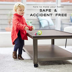 Bebe Earth Baby Proofing Edge and Corner Guard Protector Set, 20 Feet Edges & 8 Foam Corners, Furniture and Tables Child Baby Proof Bumpers, Pre-Taped Corner Cushions (6.2m)