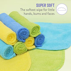 Bambino Mio, reusable baby wipes, 10 pack, snow