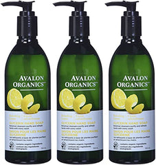 Avalon Organics Lemon Glycerin Hand Soap, 355ml (Pack of 3)
