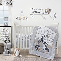Bedtime Originals Little Rascals Forest Animals Diaper Stacker, White/Gray