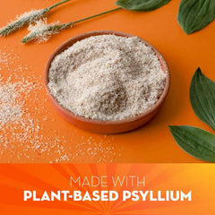Metamucil, Daily Psyllium Husk Powder Supplement, Real Sugar, 3-in-1 Fibre for Digestive Health, Orange Smooth Flavored Drink, 72 Servings
