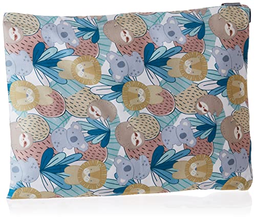 ITZY RITZY Sealed Wet Bag with Adjustable Handle – Wet Bag with Water Resistant Lining Ideal for Swimwear, Diapers, Gym Clothes & Toiletries; Measures 11” x 14”, Safari Squad, WBMH8443